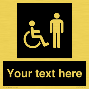 Custom information: black panel disabled and male